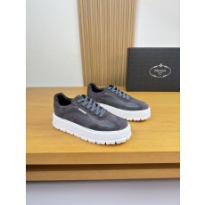 프라다(PRADA) 리치 가죽 & 스웨이드 스니커즈 (프리미엄) 신발