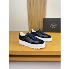 프라다(PRADA) 리치 가죽 & 스웨이드 스니커즈 (프리미엄) 신발