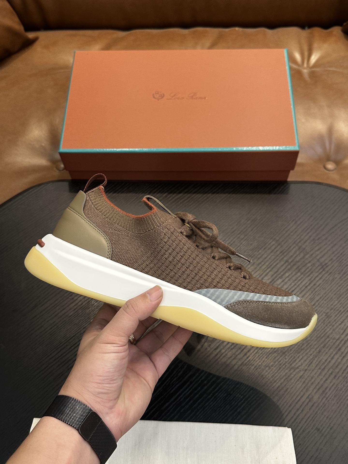 Loro Piana 로로 피아나(LP) Walk Wish 시리즈 남성 운동화 스니커즈 신발