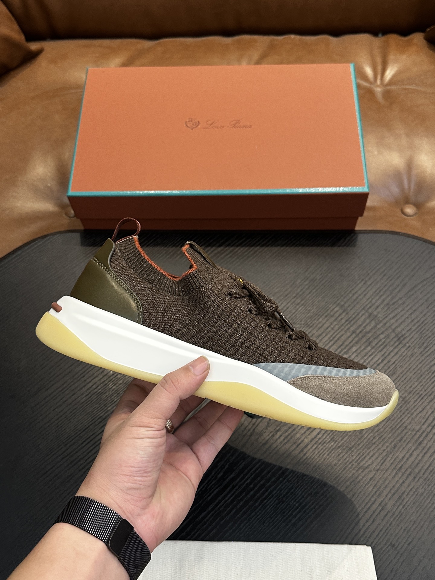 Loro Piana 로로 피아나(LP) Walk Wish 시리즈 남성 운동화 스니커즈 신발