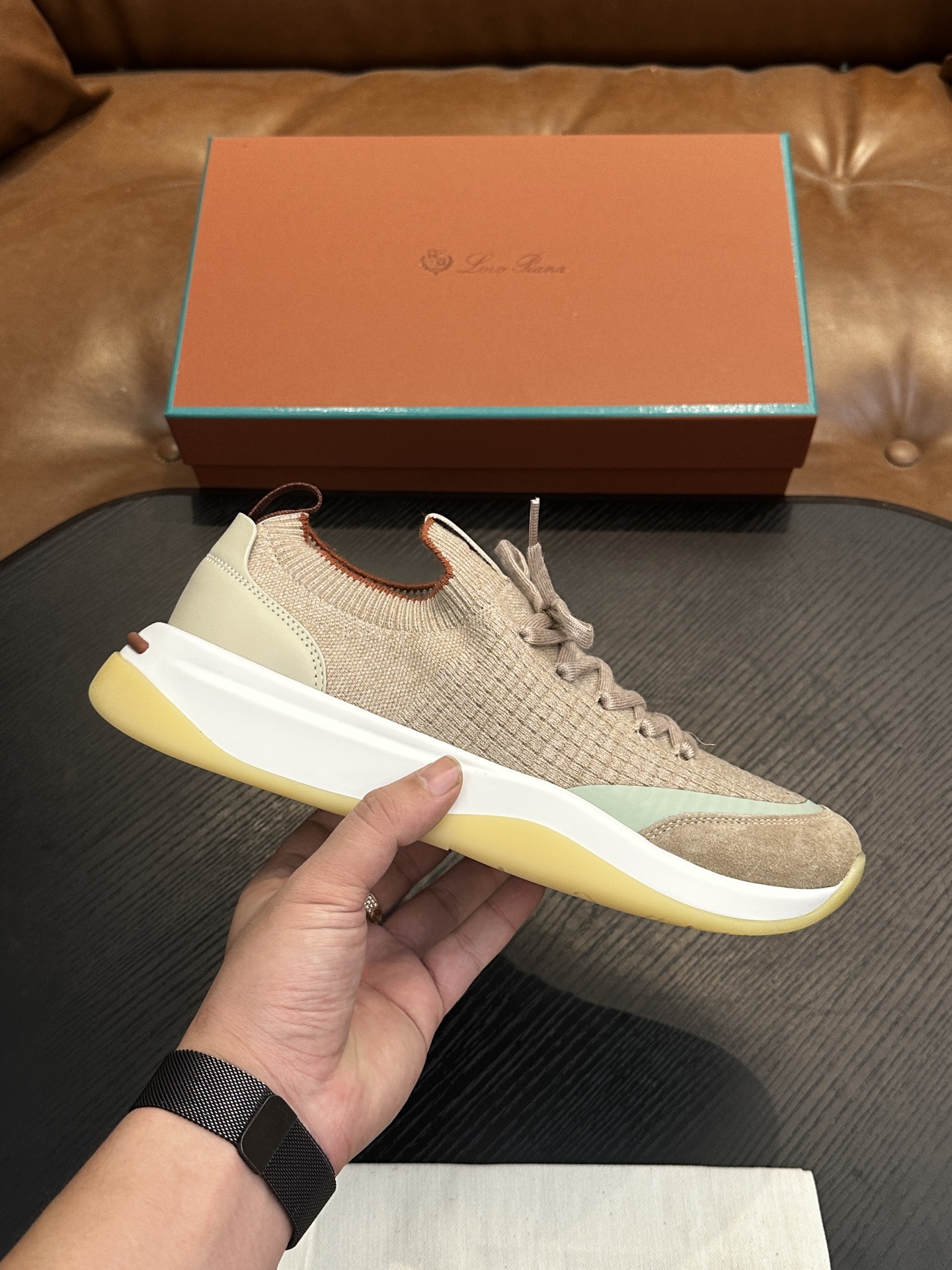 Loro Piana 로로 피아나(LP) Walk Wish 시리즈 남성 운동화 스니커즈 신발