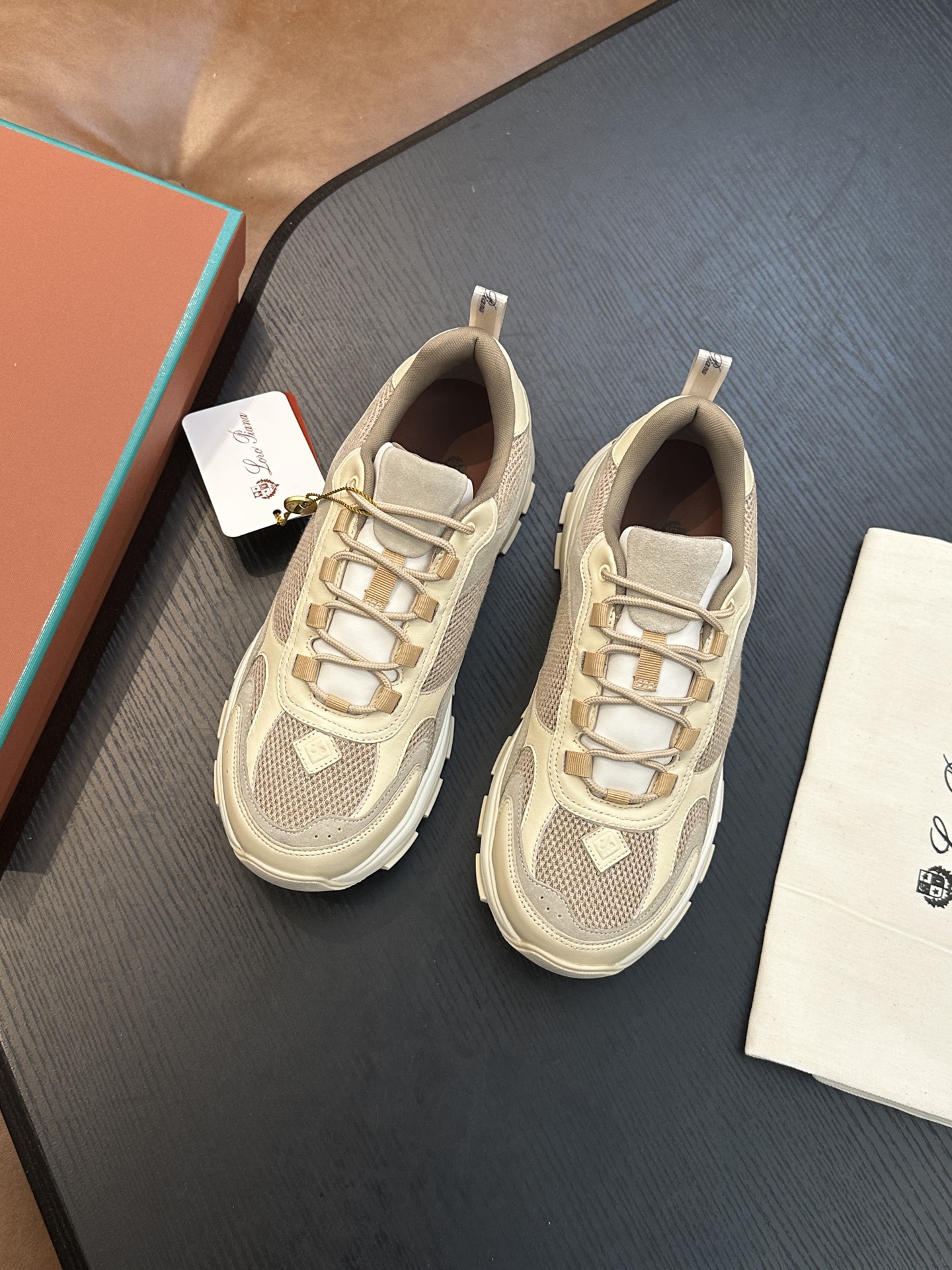 Loro Piana 로로 피아나(LP) Cairn Walk 남성 스니커즈 (하이 퀄리티) 신발