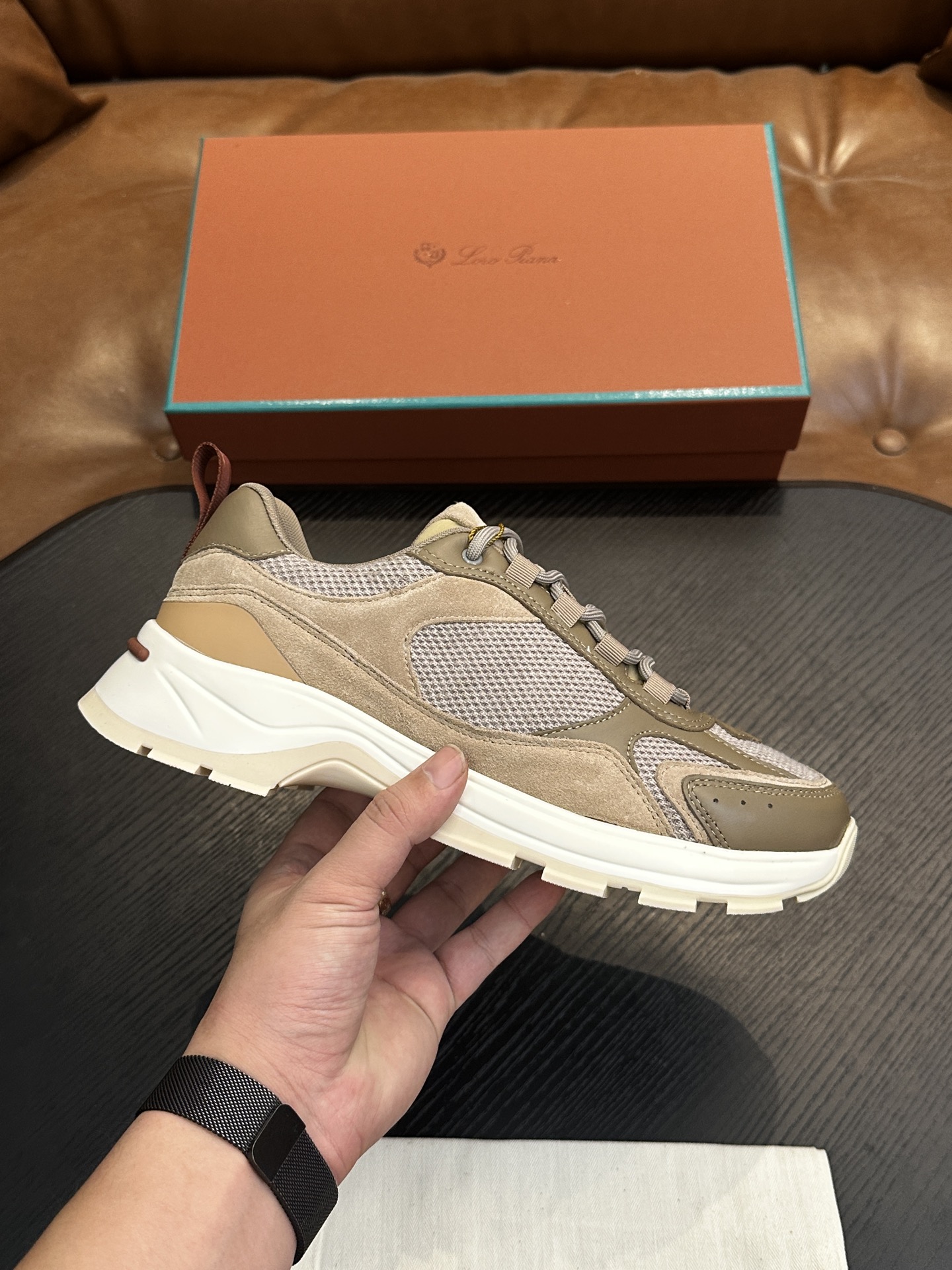 Loro Piana 로로 피아나(LP) Cairn Walk 남성 스니커즈 (하이 퀄리티) 신발