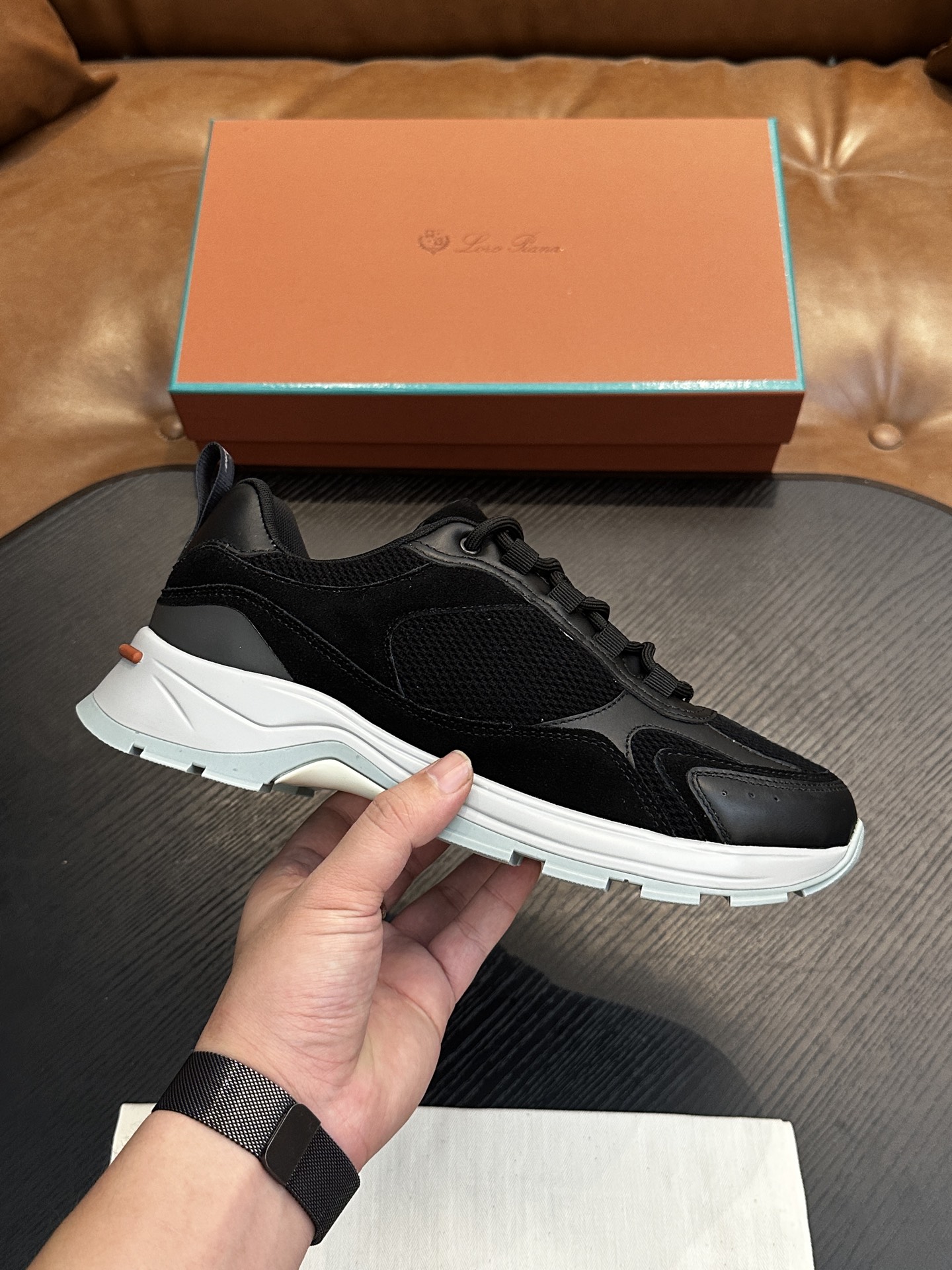 Loro Piana 로로 피아나(LP) Cairn Walk 남성 스니커즈 (하이 퀄리티) 신발