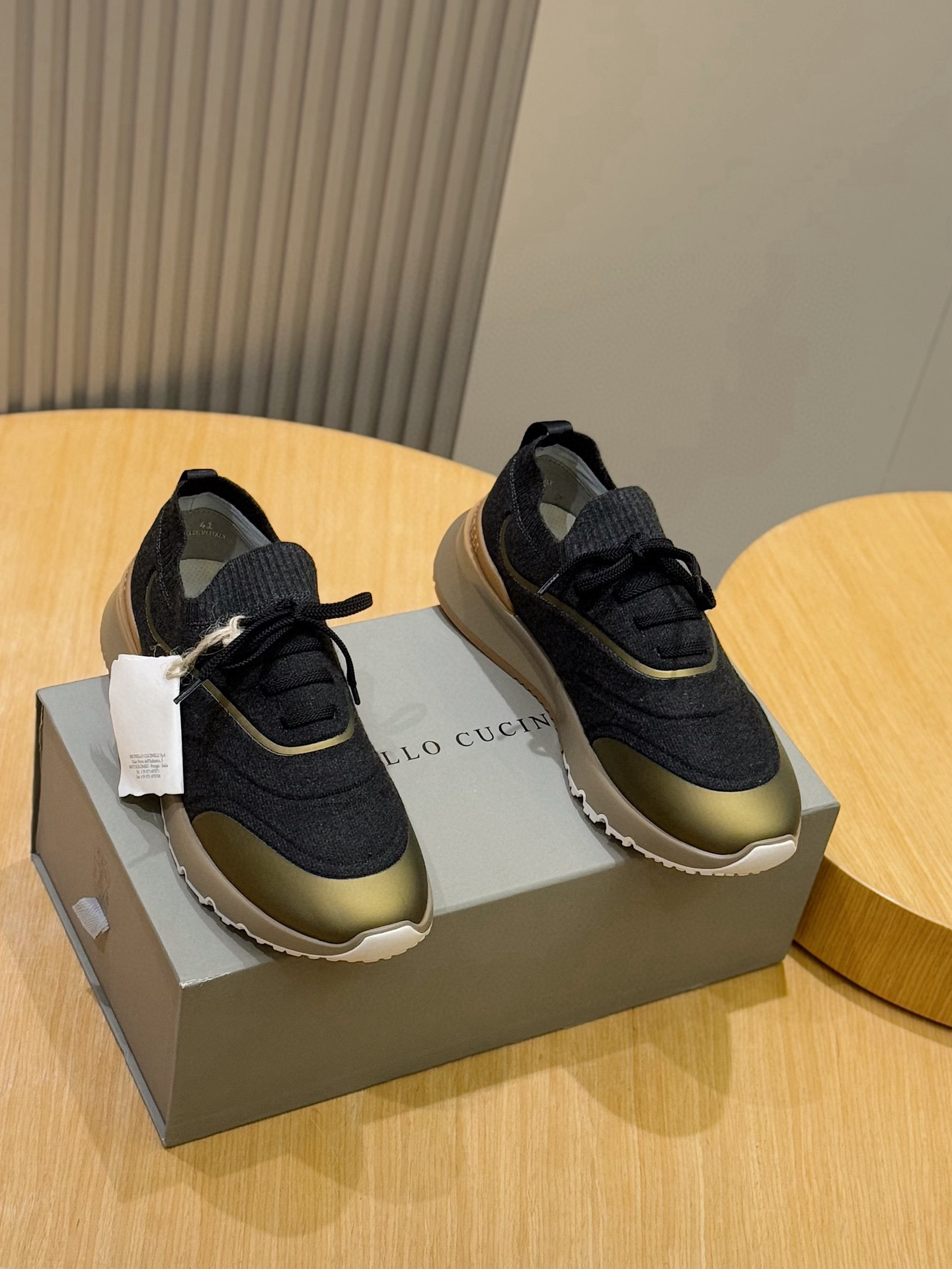 brunello cucinelli BC 브루넬로 쿠치넬리 남성 플라이니트 런닝화 스니커즈 신발