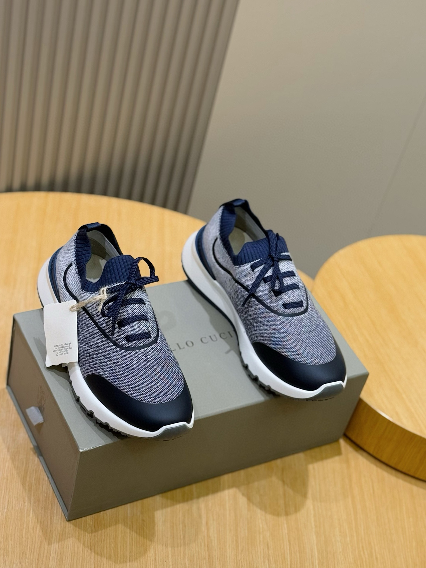 brunello cucinelli BC 브루넬로 쿠치넬리 남성 플라이니트 런닝화 스니커즈 신발