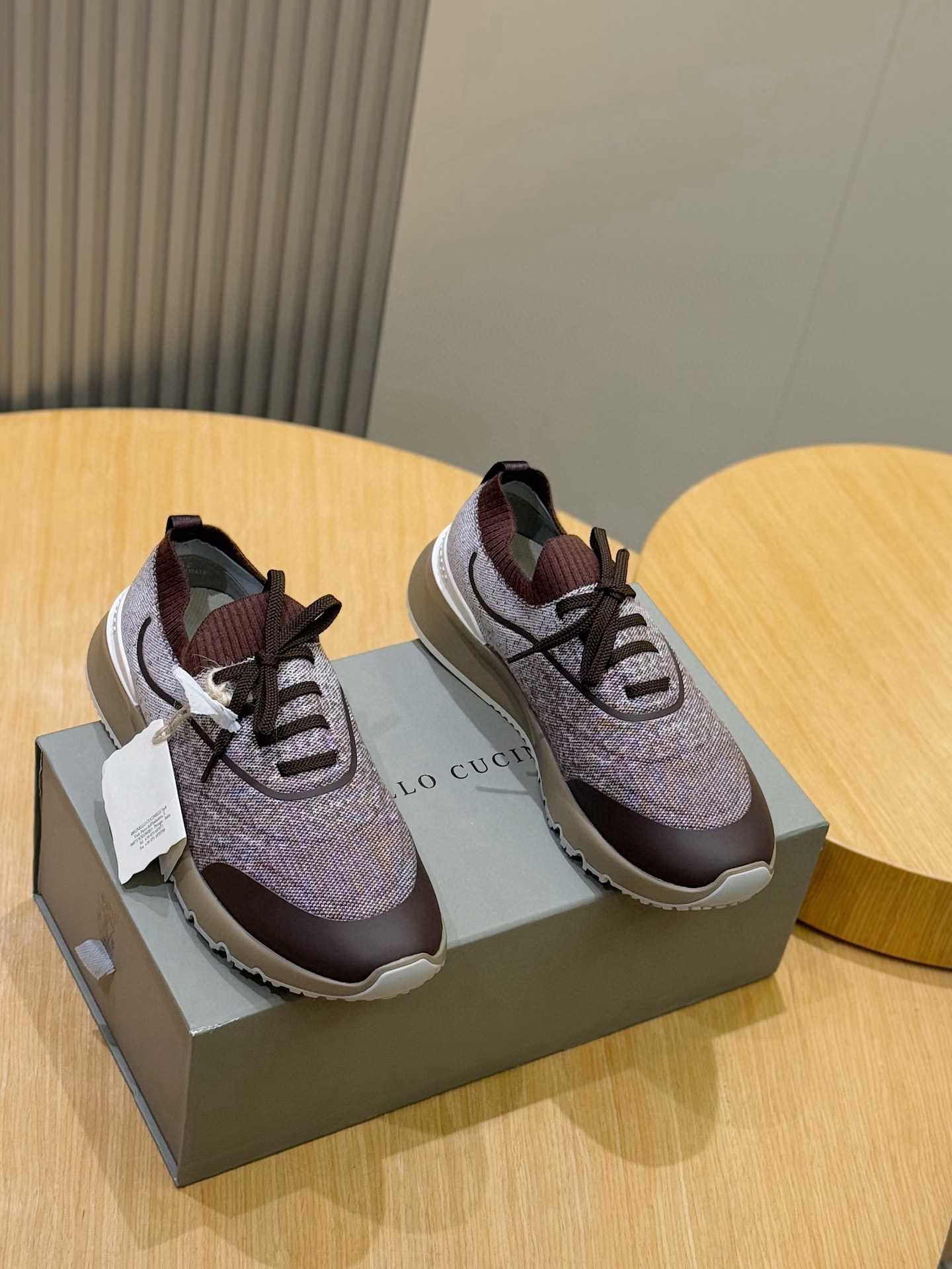 brunello cucinelli BC 브루넬로 쿠치넬리 남성 플라이니트 런닝화 스니커즈 신발