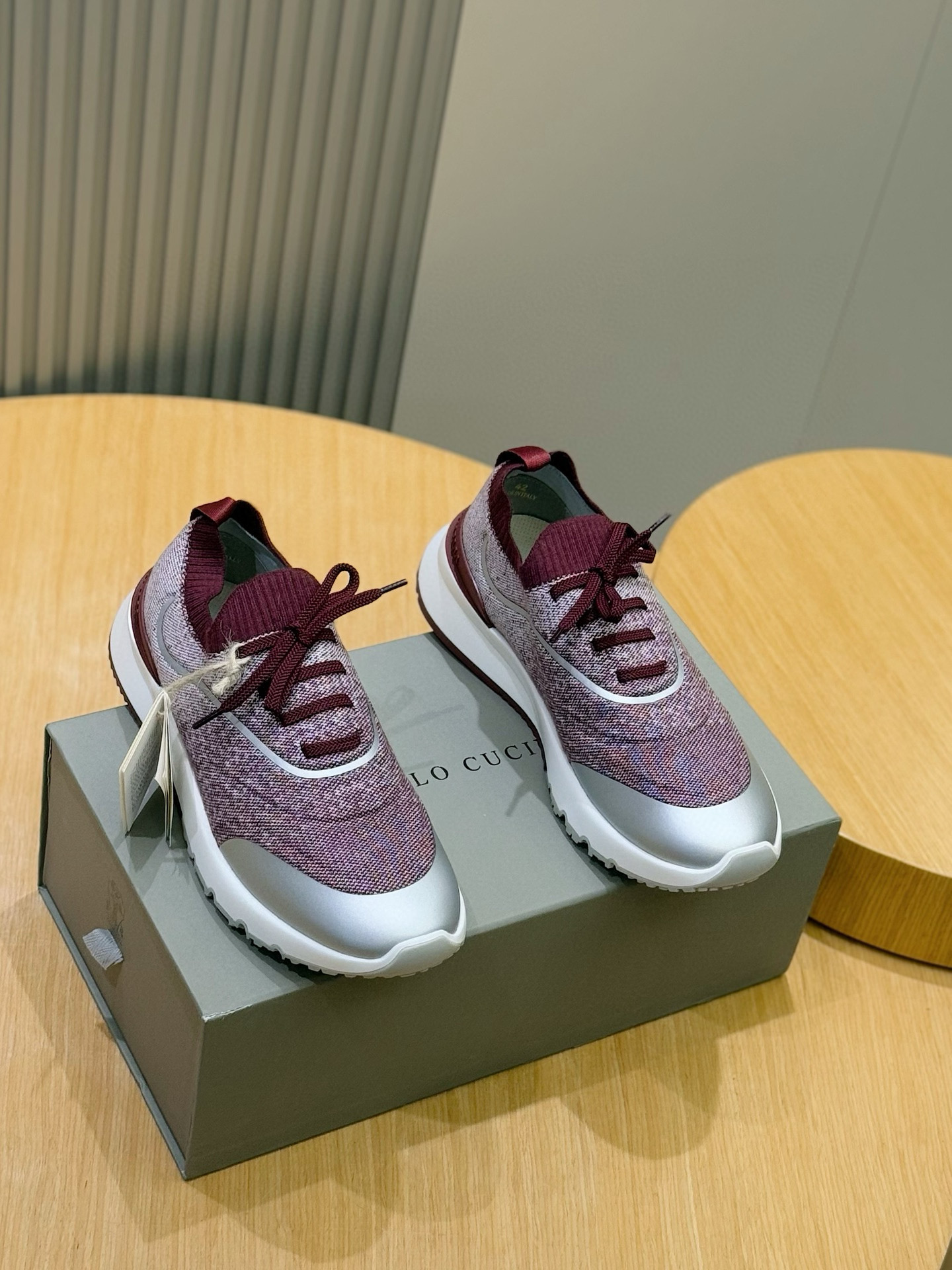 brunello cucinelli BC 브루넬로 쿠치넬리 남성 플라이니트 런닝화 스니커즈 신발