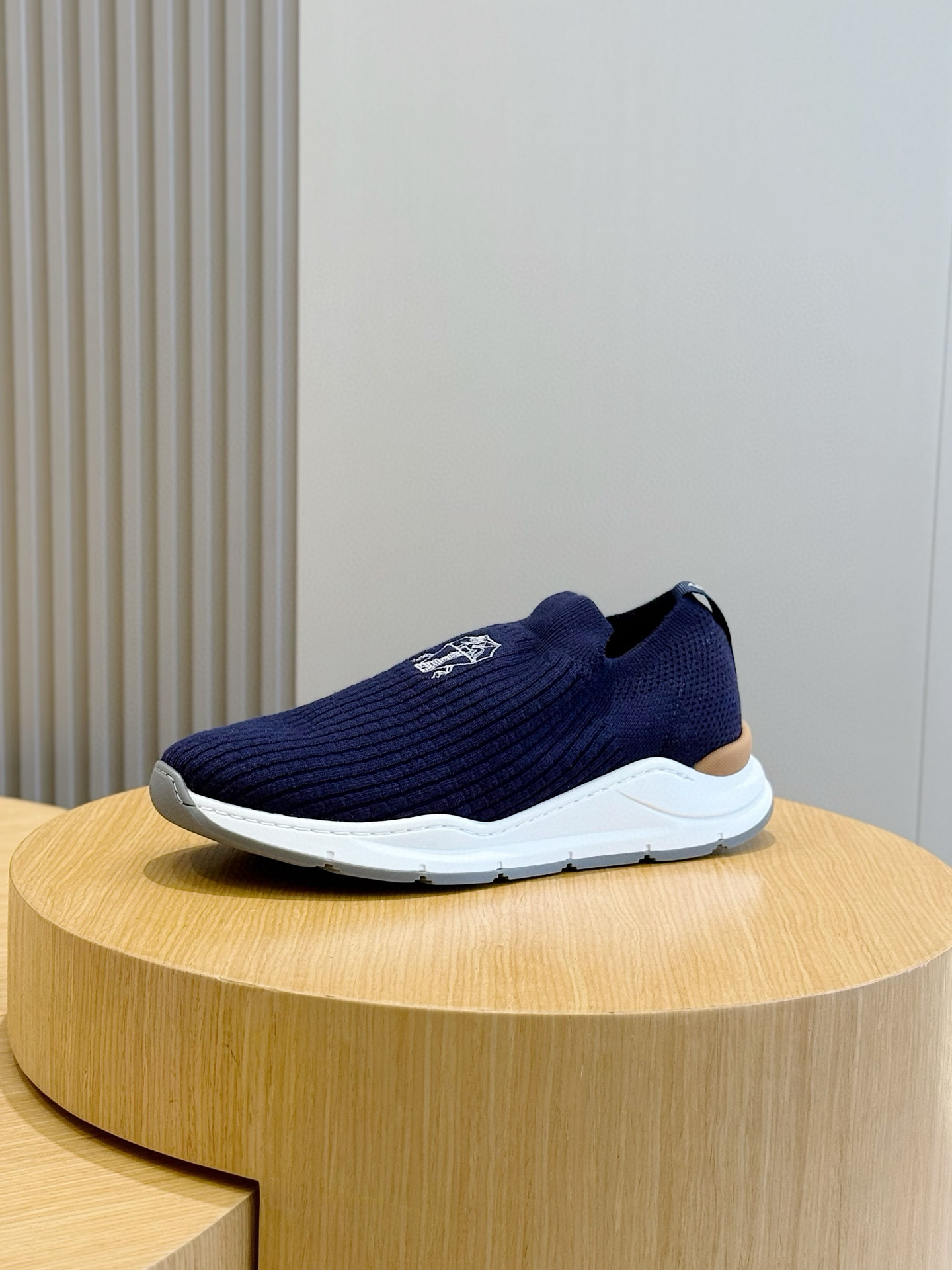 brunello cucinelli BC 브루넬로 쿠치넬리 코튼 니트 스니커즈 신발