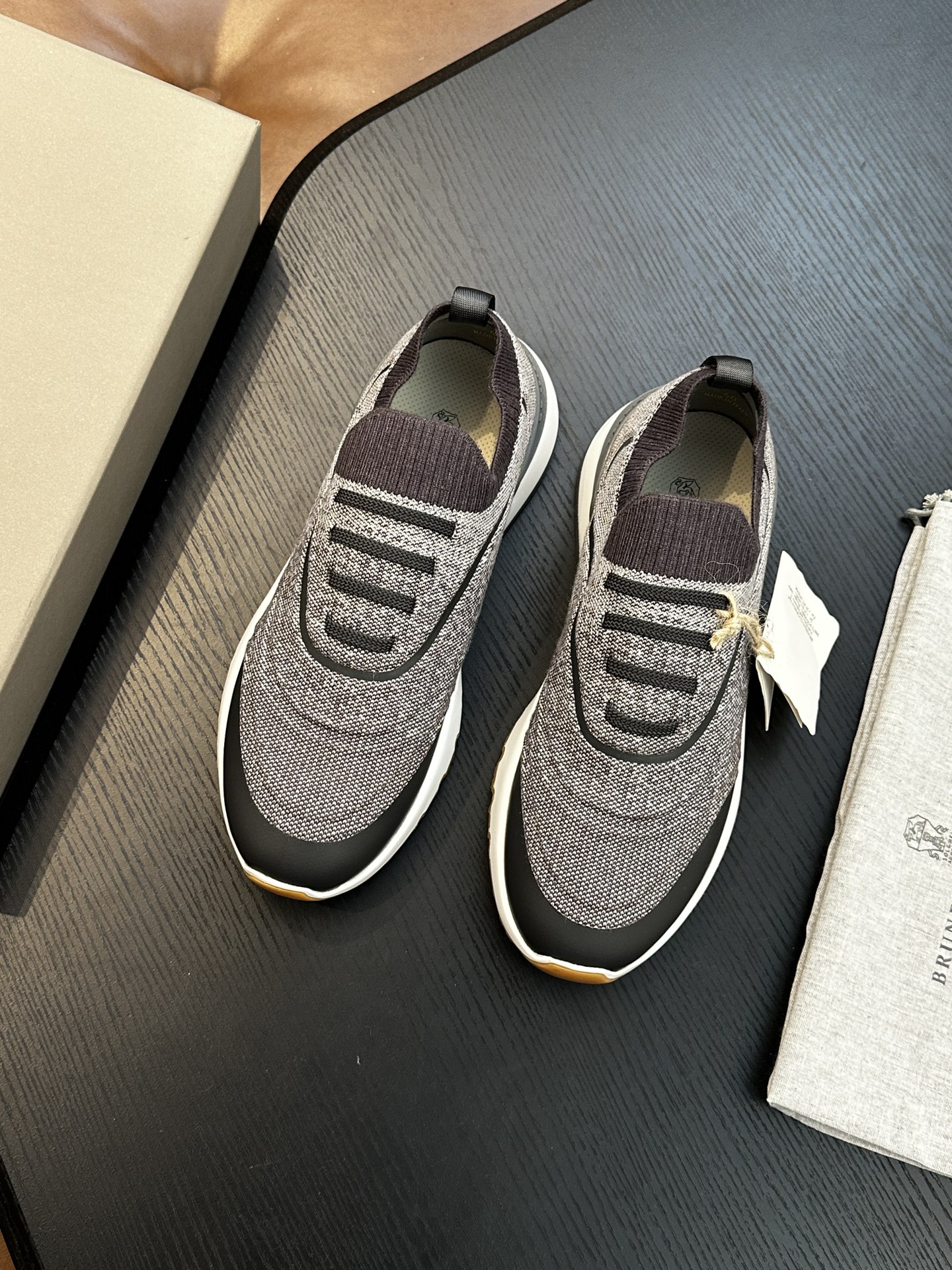 brunello cucinelli BC 브루넬로 쿠치넬리 코튼 니트 스니커즈 (Top Quality) 신발