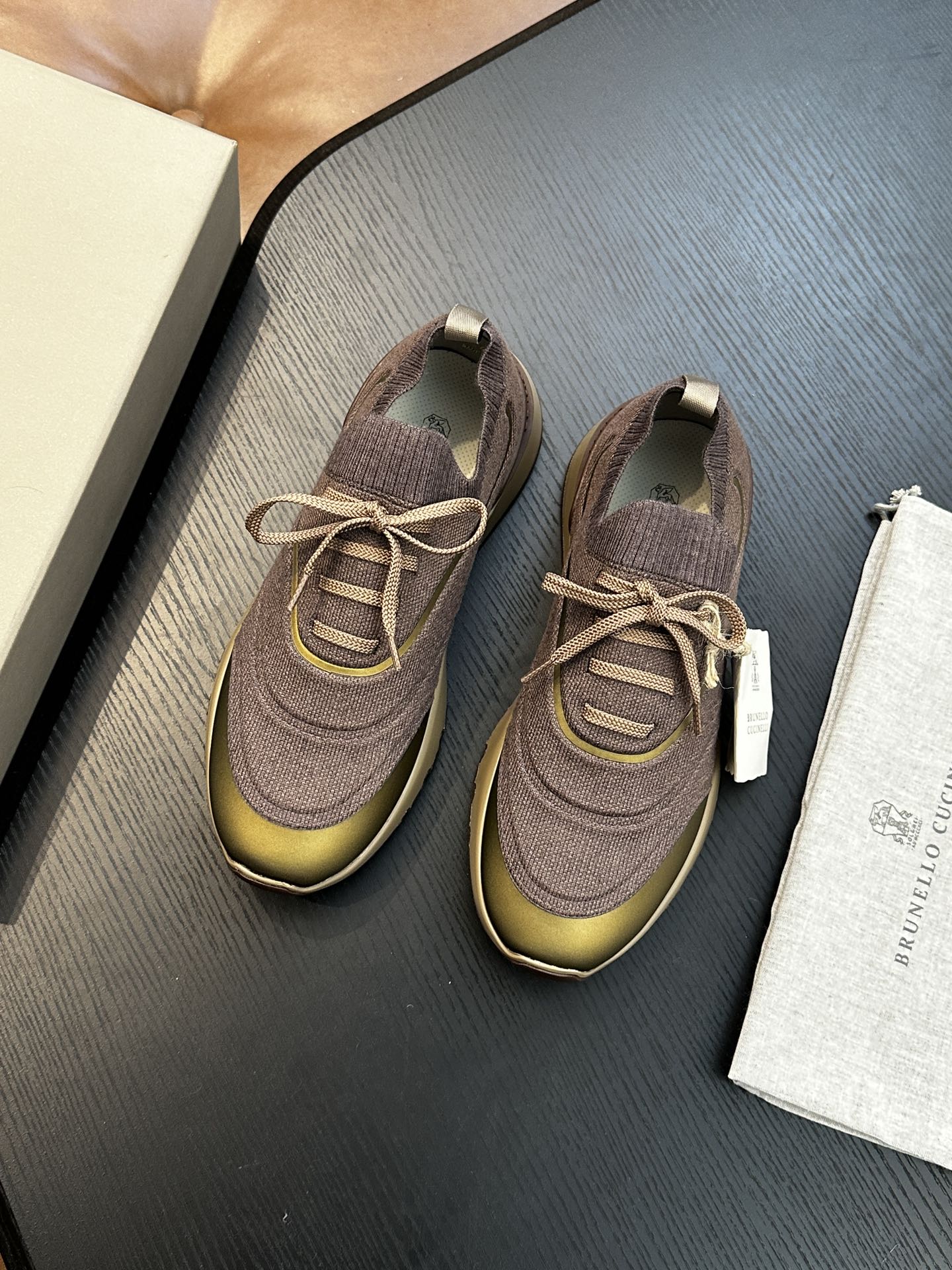 brunello cucinelli BC 브루넬로 쿠치넬리 코튼 니트 스니커즈 (Top Quality) 신발