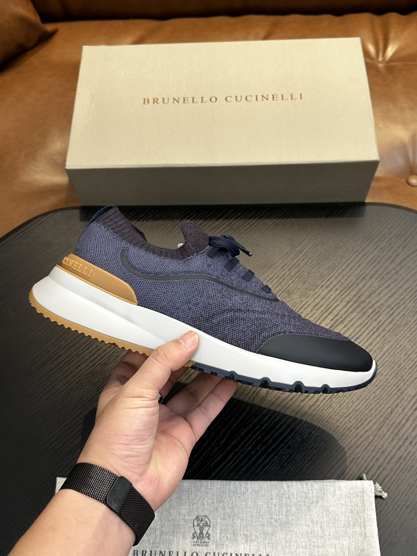 brunello cucinelli BC 브루넬로 쿠치넬리 코튼 니트 스니커즈 (Top Quality) 신발