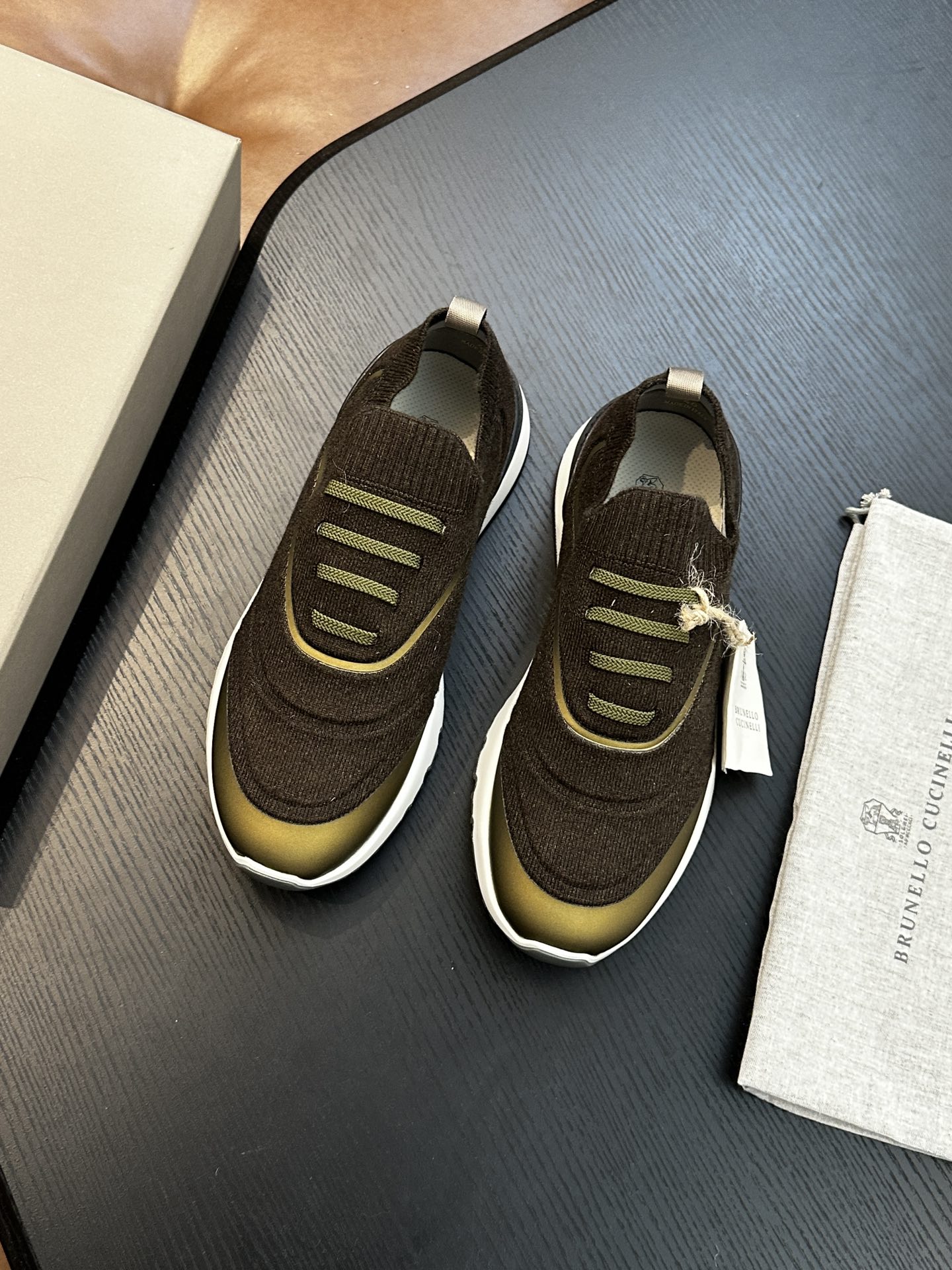 brunello cucinelli BC 브루넬로 쿠치넬리 코튼 니트 스니커즈 (Top Quality) 신발