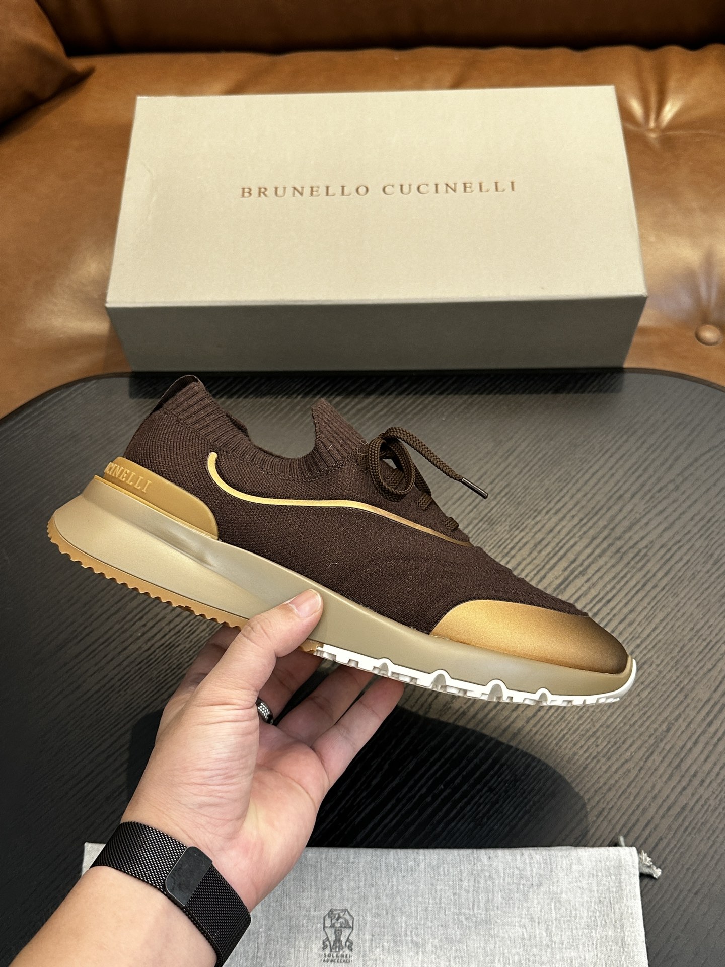 brunello cucinelli BC 브루넬로 쿠치넬리 코튼 니트 스니커즈 (Top Quality) 신발