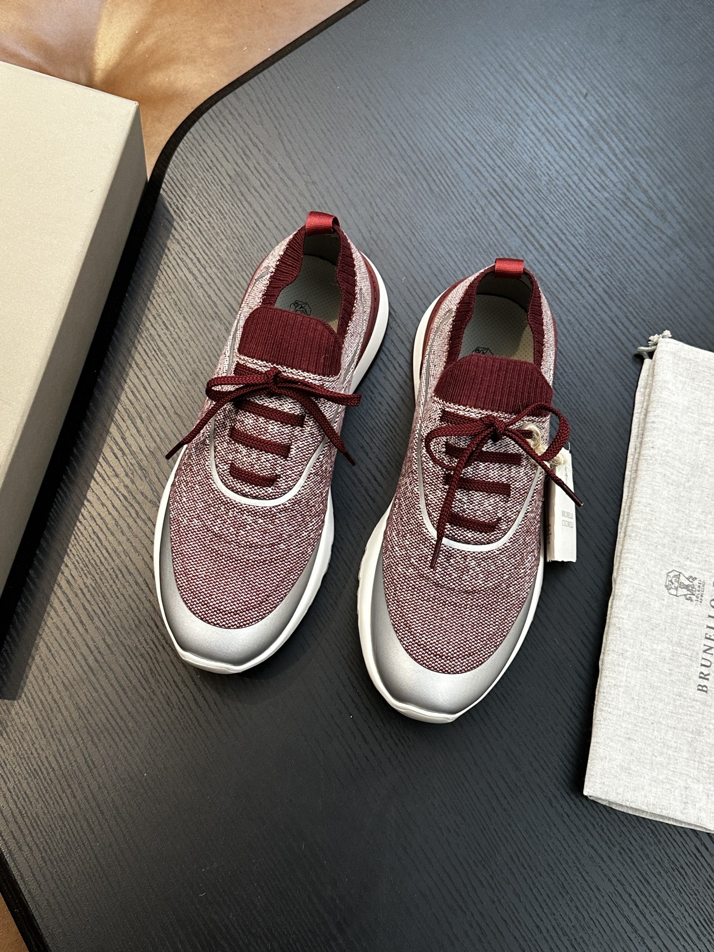 brunello cucinelli BC 브루넬로 쿠치넬리 코튼 니트 스니커즈 (Top Quality) 신발