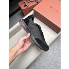 Loro Piana 로로피아나(LP) 스웨이드 캔버스 믹스 남성화 스니커즈 신발
