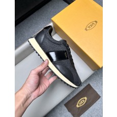 토즈(Tods) 레더 & 트위드 믹스 스니커즈 신발