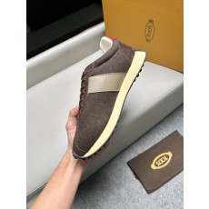 토즈(Tods) 레더 & 트위드 믹스 스니커즈 신발