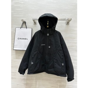 샤넬(CHANEL) 빈티지 로고 후드 패딩 아우터 자켓 재킷 의류