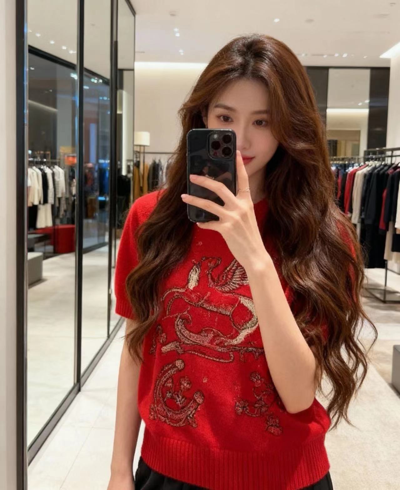 디올(Dior) CD 로고 반팔 니트 티셔츠 의류