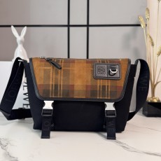 로에베(Loewe) 미디엄 캔버스 & 스웨이드 렉스(Flex) 메신저백 크로스백 가방