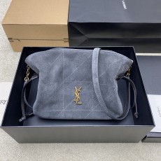 생로랑(YSL) 제이미 Jamie 4.3 시티 그레이 스웨이드 미니 토트백 숄더백 가방
