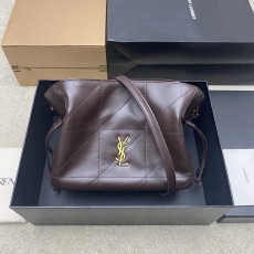 생로랑(YSL) 제이미 4.3 커피 램스킨 미니 토트백 숄더백 가방