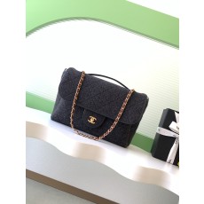 샤넬(Chanel) 25K 블랙 펠트 & 트위드 체인백 숄더백 가방