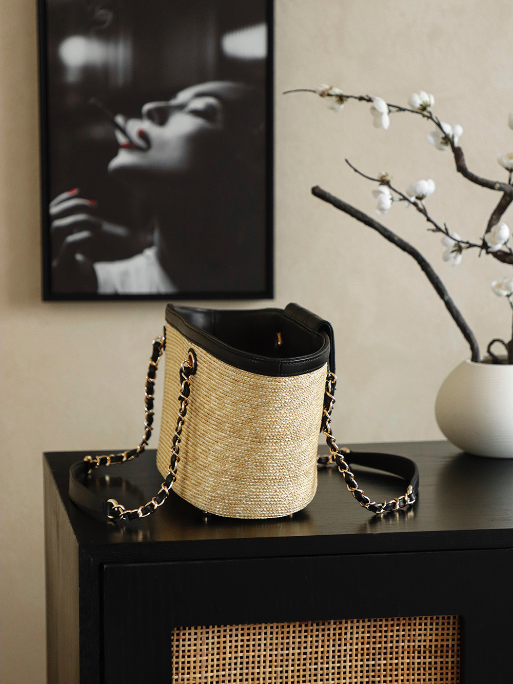 샤넬(Chanel) 26C 라피아 바스켓 토트백 - 스몰 가방