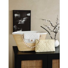 샤넬(Chanel) 26C 라피아 바스켓 토트백 가방 라지