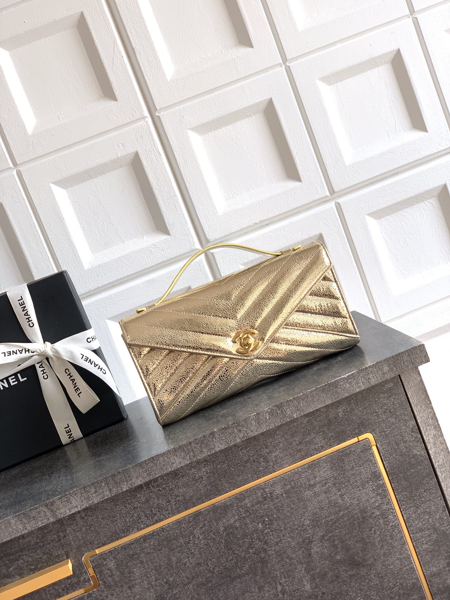샤넬(Chanel) 26X 샴페인 골드 클러치 백 (핸드백) 가방