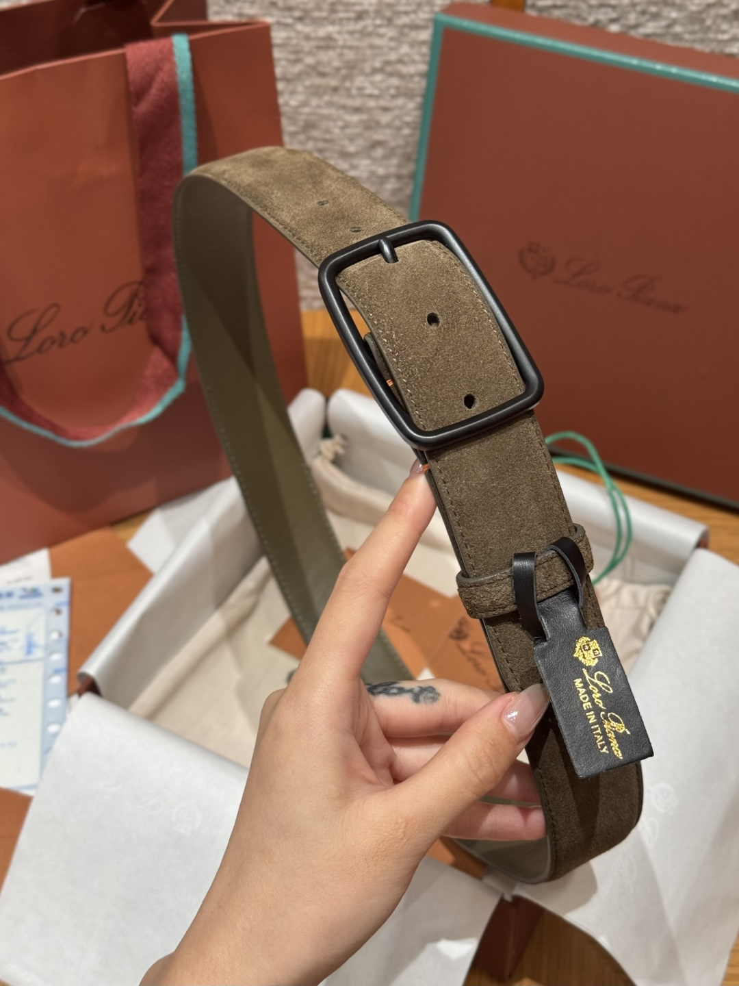 Loro Piana LP 로로 피아나 벌룬(Balloon) 남성 캐주얼 벨트