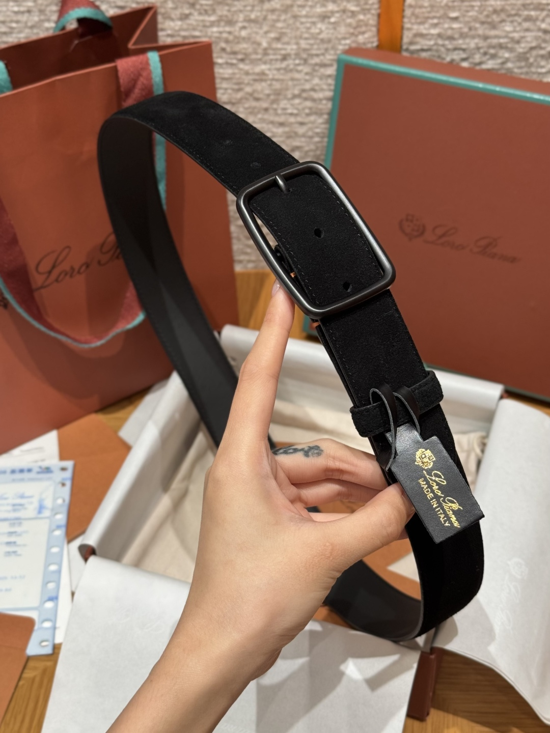 Loro Piana LP 로로 피아나 벌룬(Balloon) 남성 캐주얼 벨트