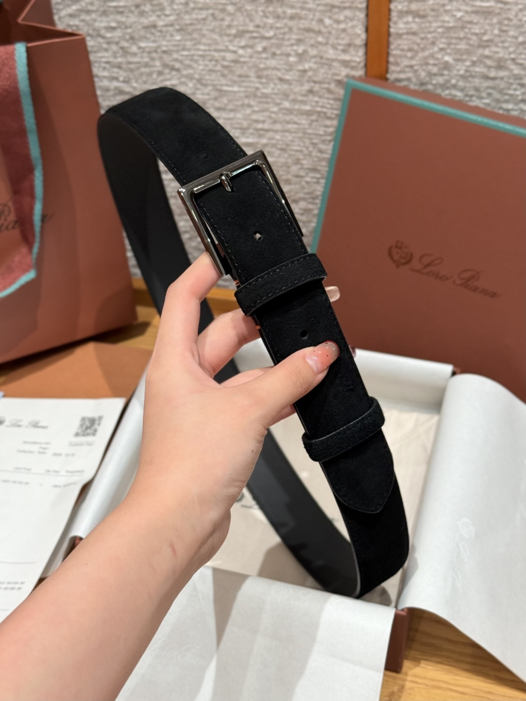 로로 피아나(Loro Piana) LP 알사벨(Alsavel) 남성 캐주얼 벨트