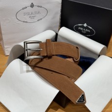 프라다(Prada) 남성 스웨이드 벨트