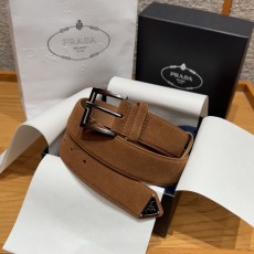 프라다(Prada) 남성 스웨이드 벨트