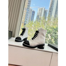 샤넬(Chanel) 레이스업 스트레치 부츠 신발