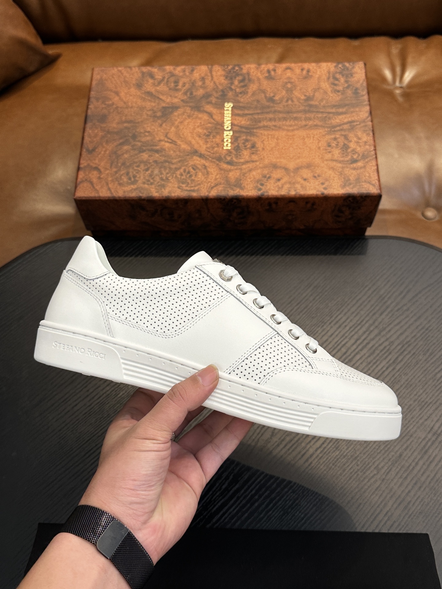 스테파노 리치(Stefano Ricci) 하이엔드 레트로 스니커즈 신발