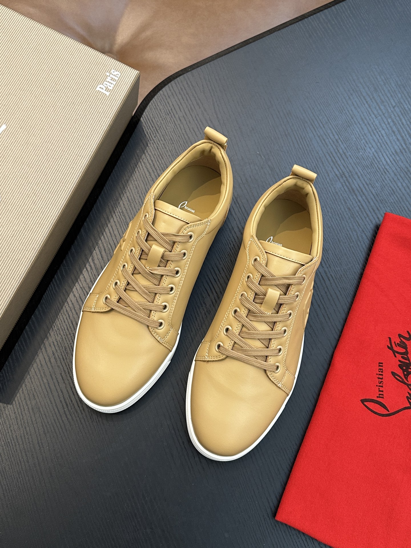 Christian Louboutin 크리스찬 루부탱(CL) 수공예 남성 스니커즈 신발