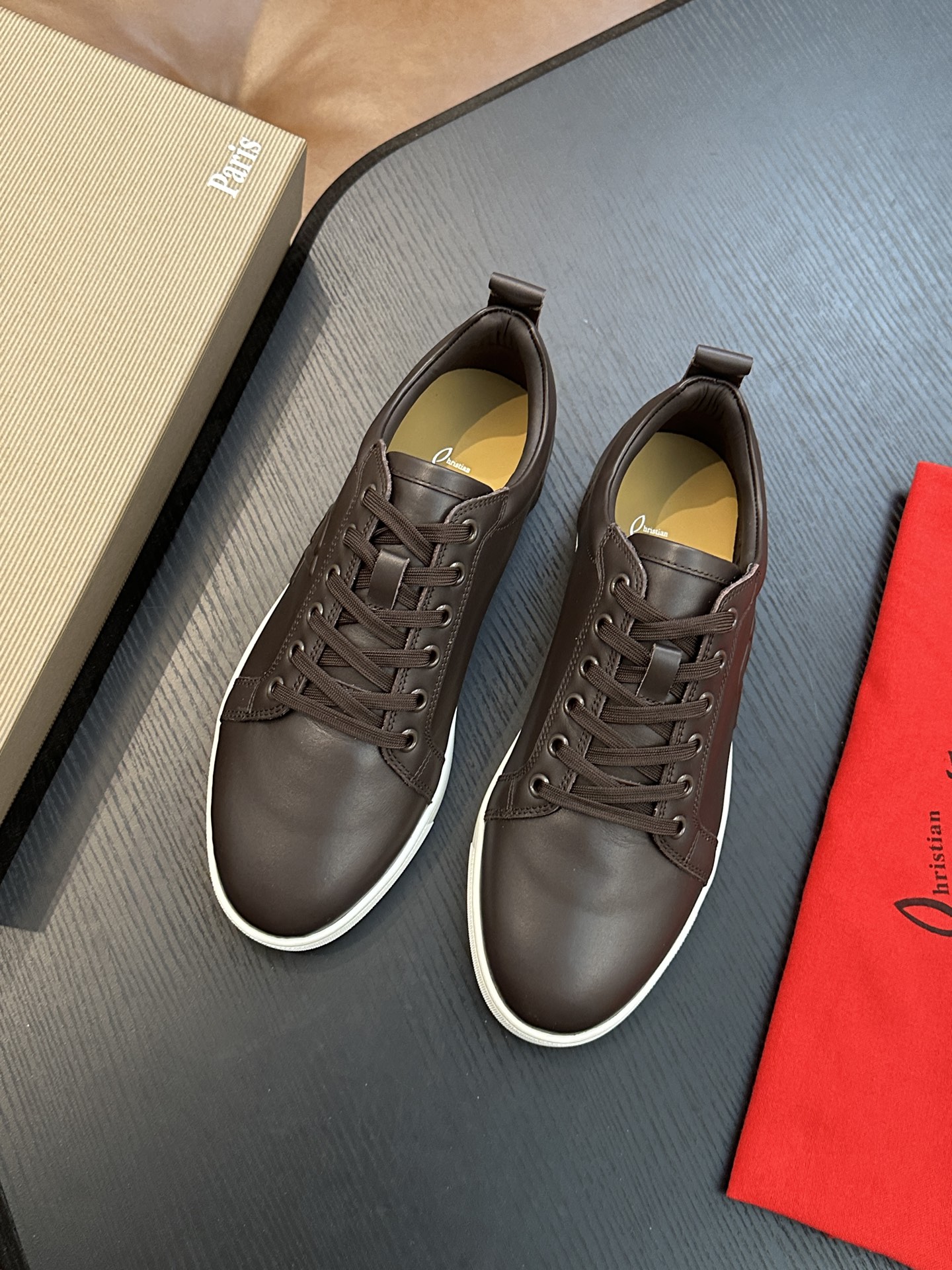 Christian Louboutin 크리스찬 루부탱(CL) 수공예 남성 스니커즈 신발