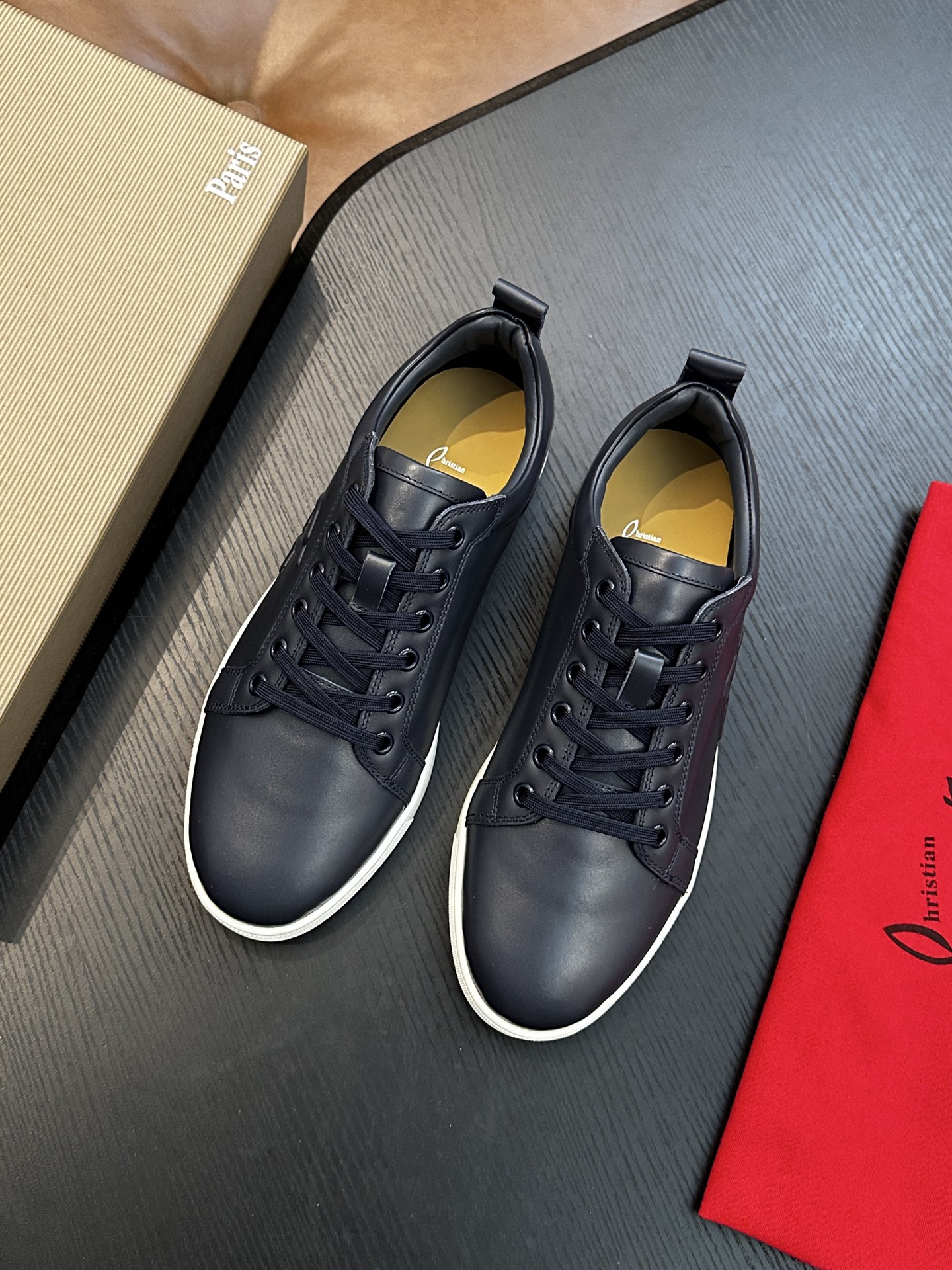 Christian Louboutin 크리스찬 루부탱(CL) 수공예 남성 스니커즈 신발