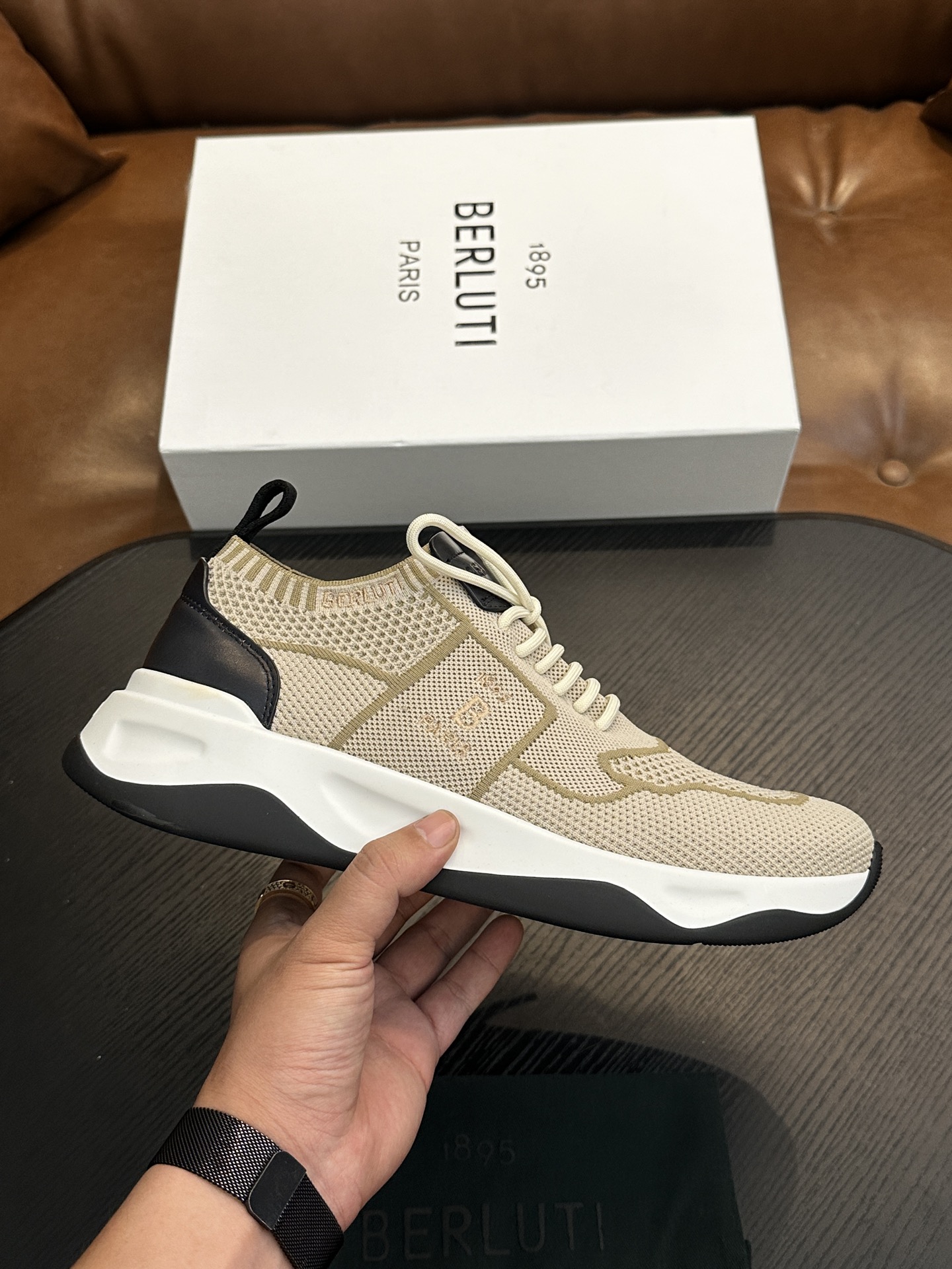 벨루티(Berluti) 섀도우(Shadow) 니트 스니커즈 신발