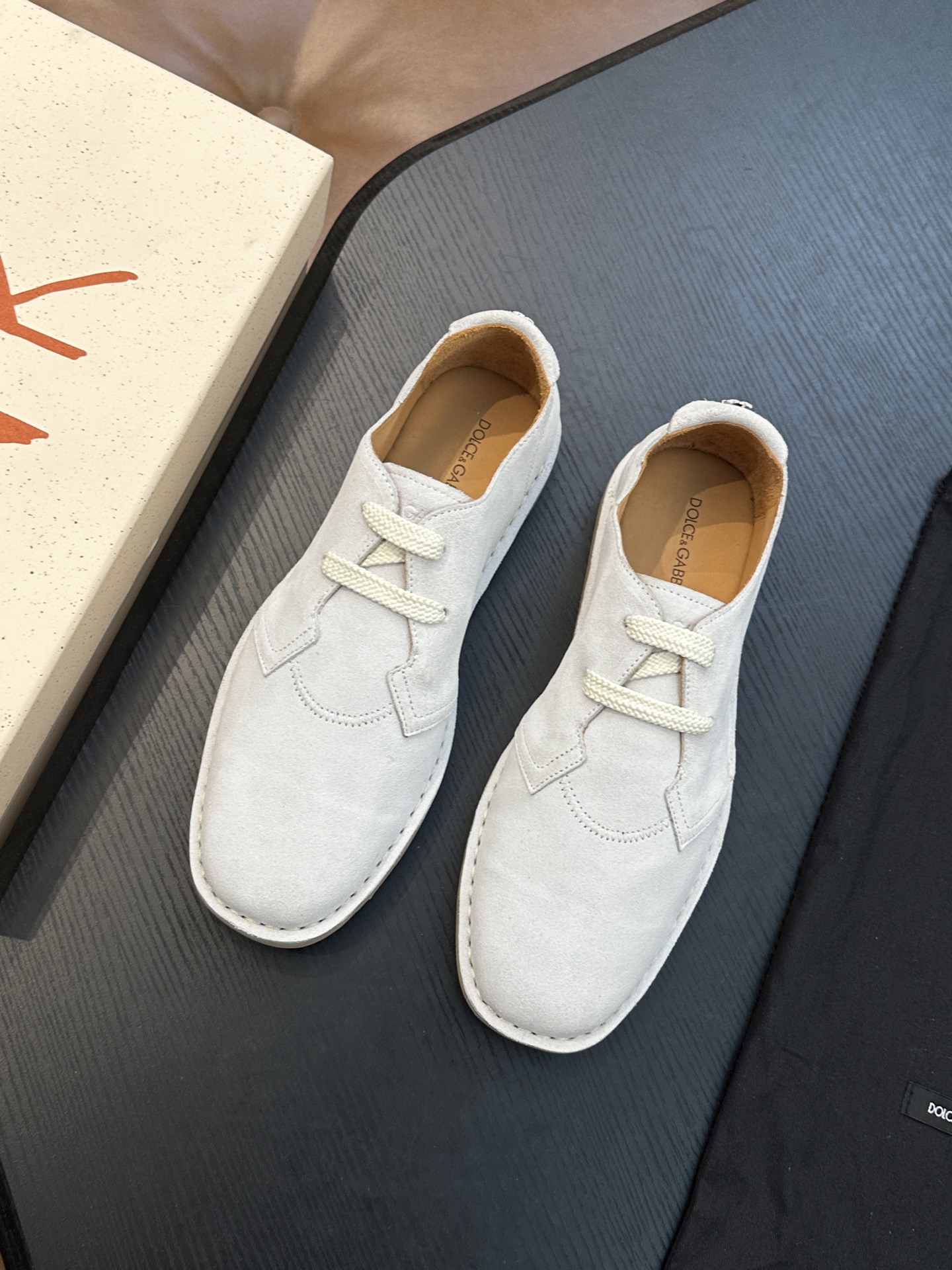 Dolce&Gabbana 돌체앤가바나(D&G) New Florio 스웨이드 로퍼 신발