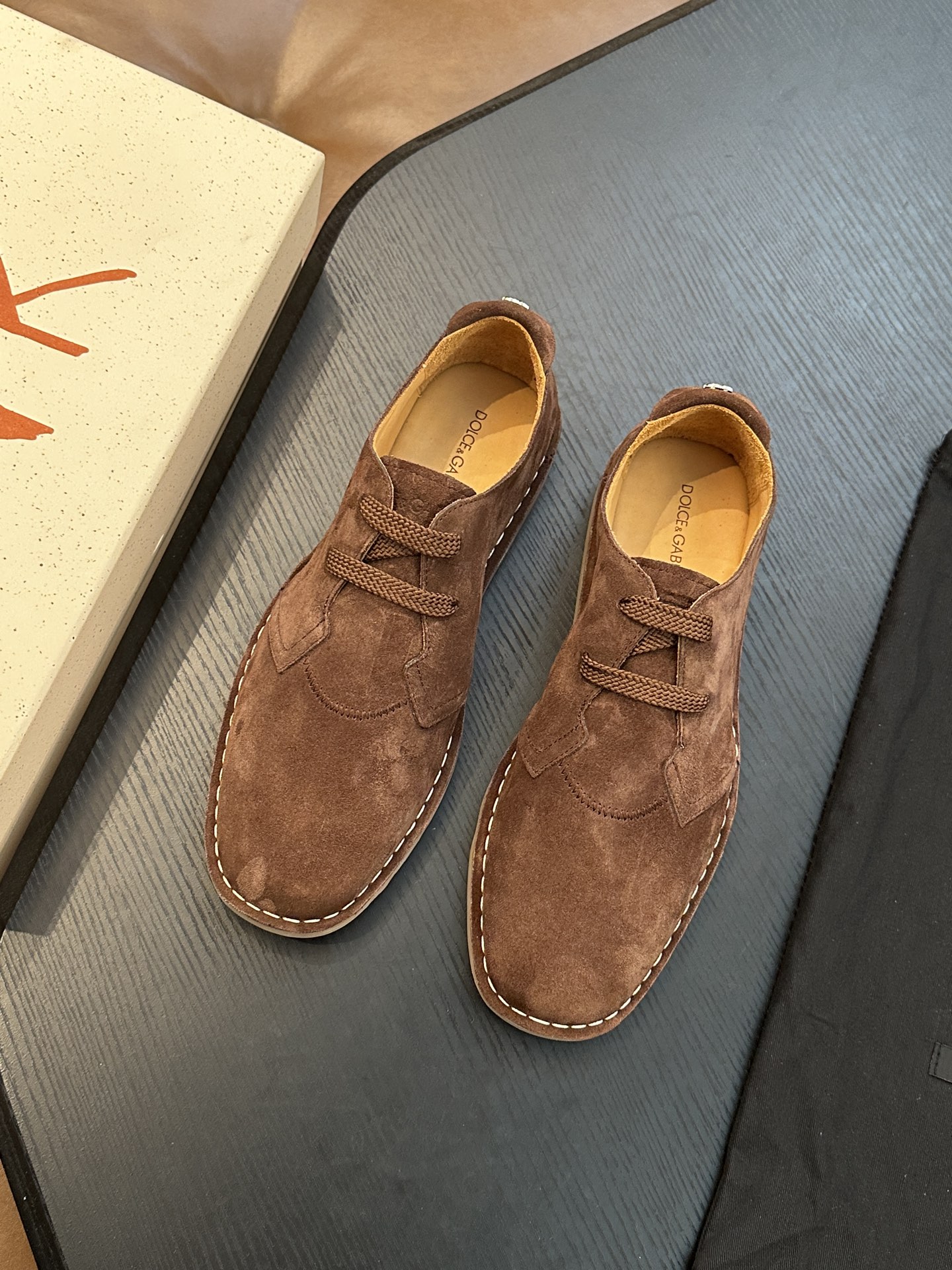 Dolce&Gabbana 돌체앤가바나(D&G) New Florio 스웨이드 로퍼 신발