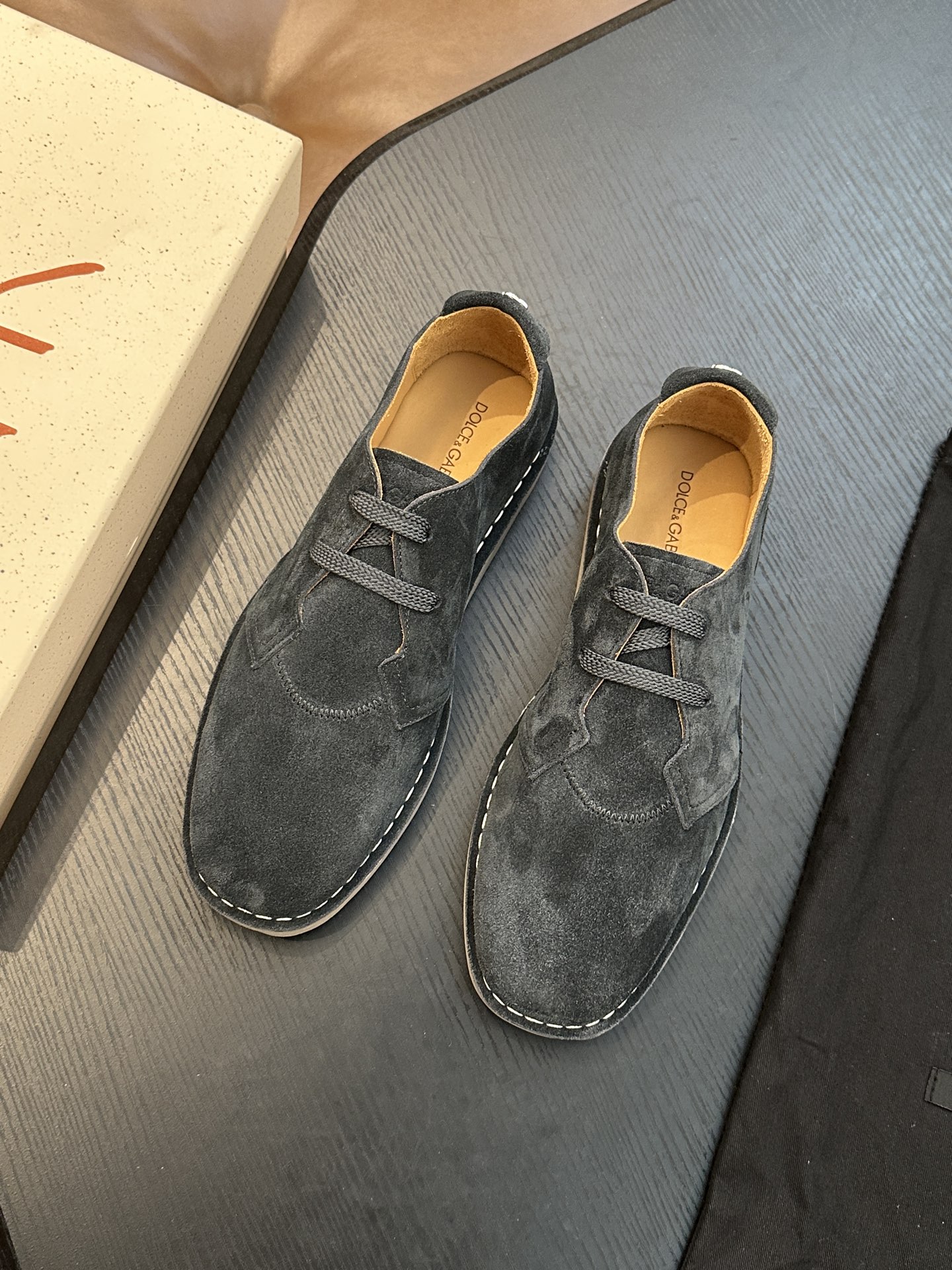 Dolce&Gabbana 돌체앤가바나(D&G) New Florio 스웨이드 로퍼 신발