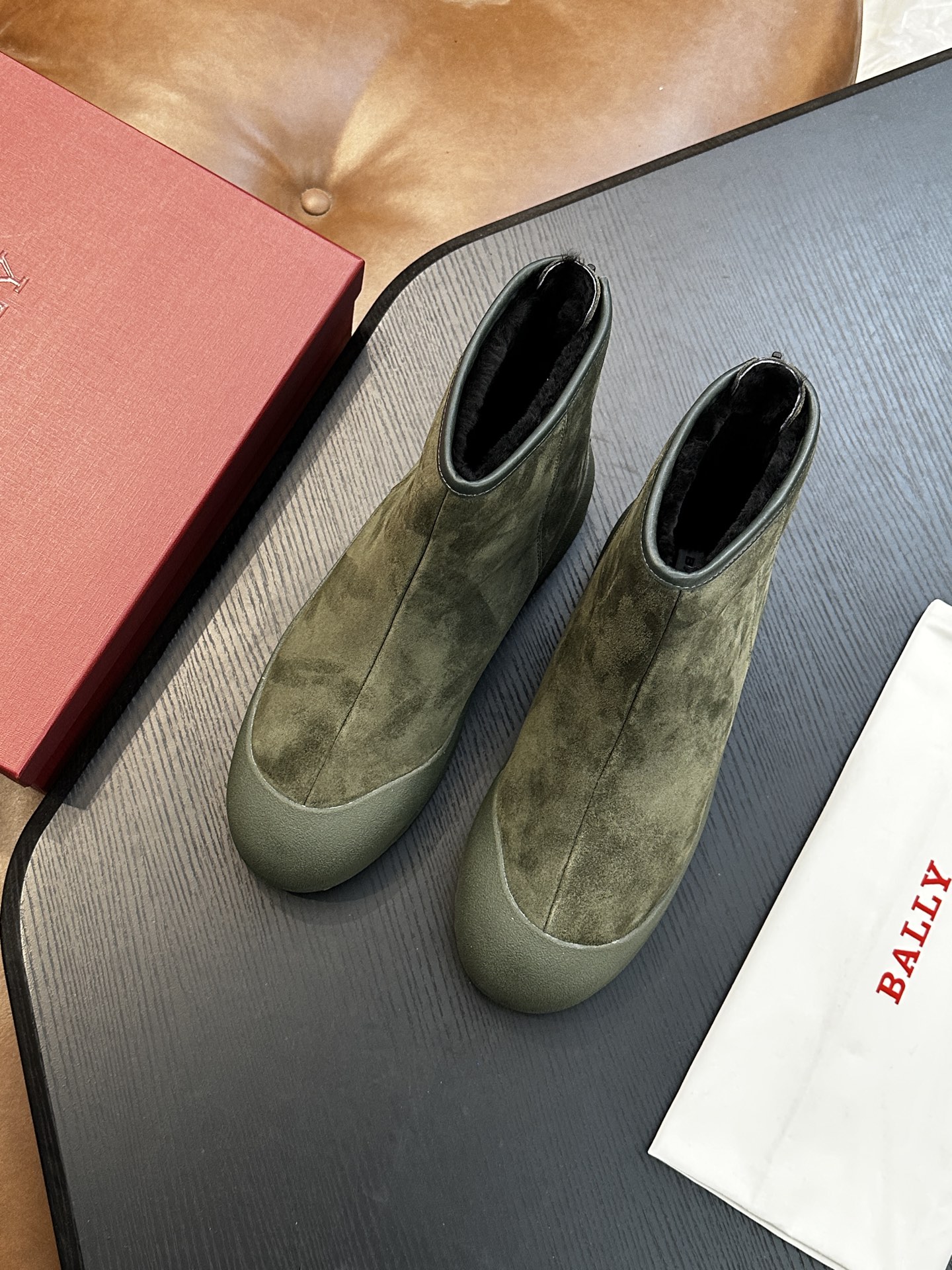 발리(Bally) Frei 남성 하이탑 양모 슈즈 부츠 신발