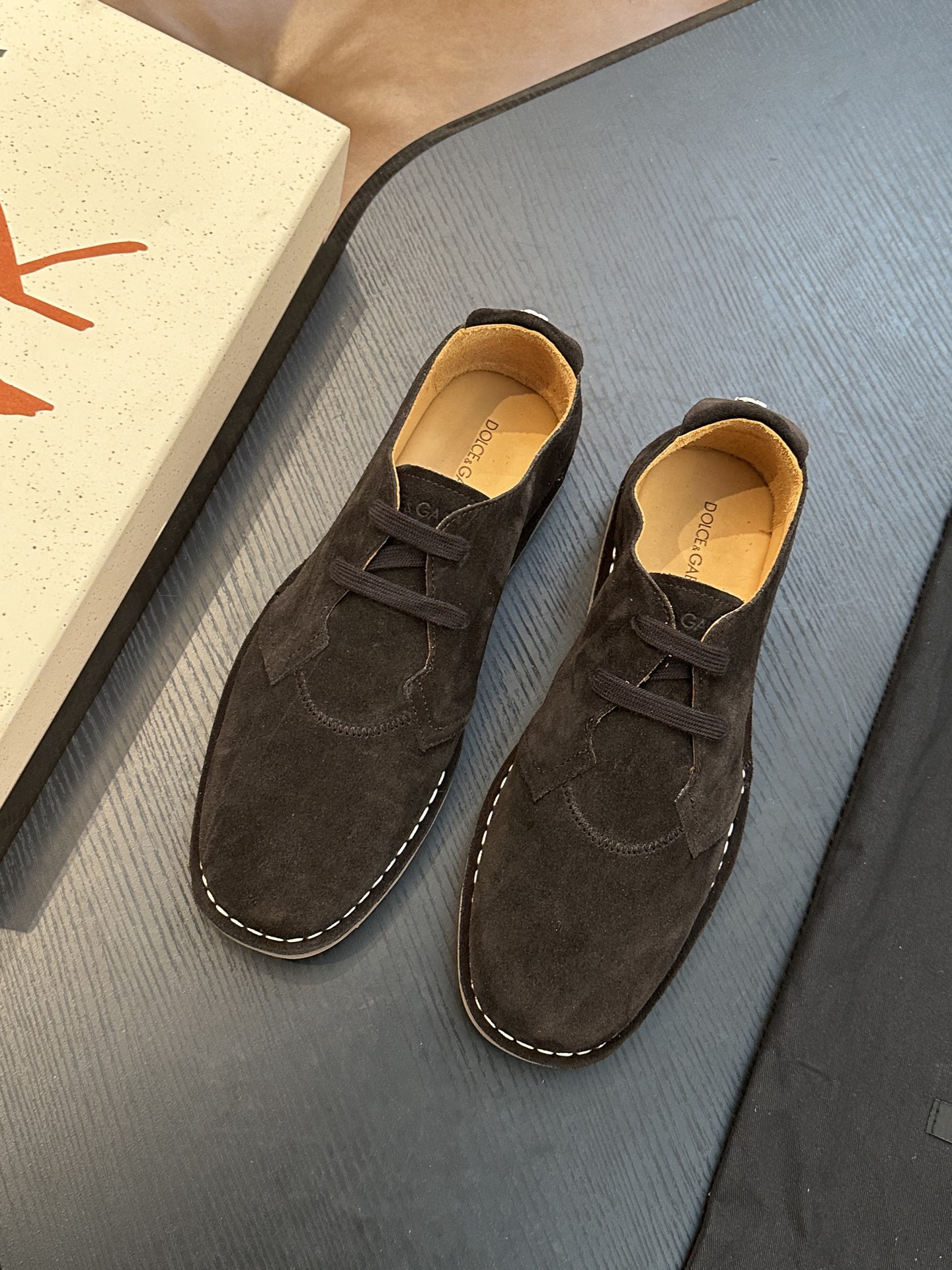 Dolce&Gabbana 돌체앤가바나(D&G) New Florio 스웨이드 로퍼 신발