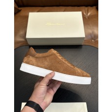 산토니(Santoni) 이탈리아 핸드메이드 그레인 레더 슈즈 스니커즈 신발
