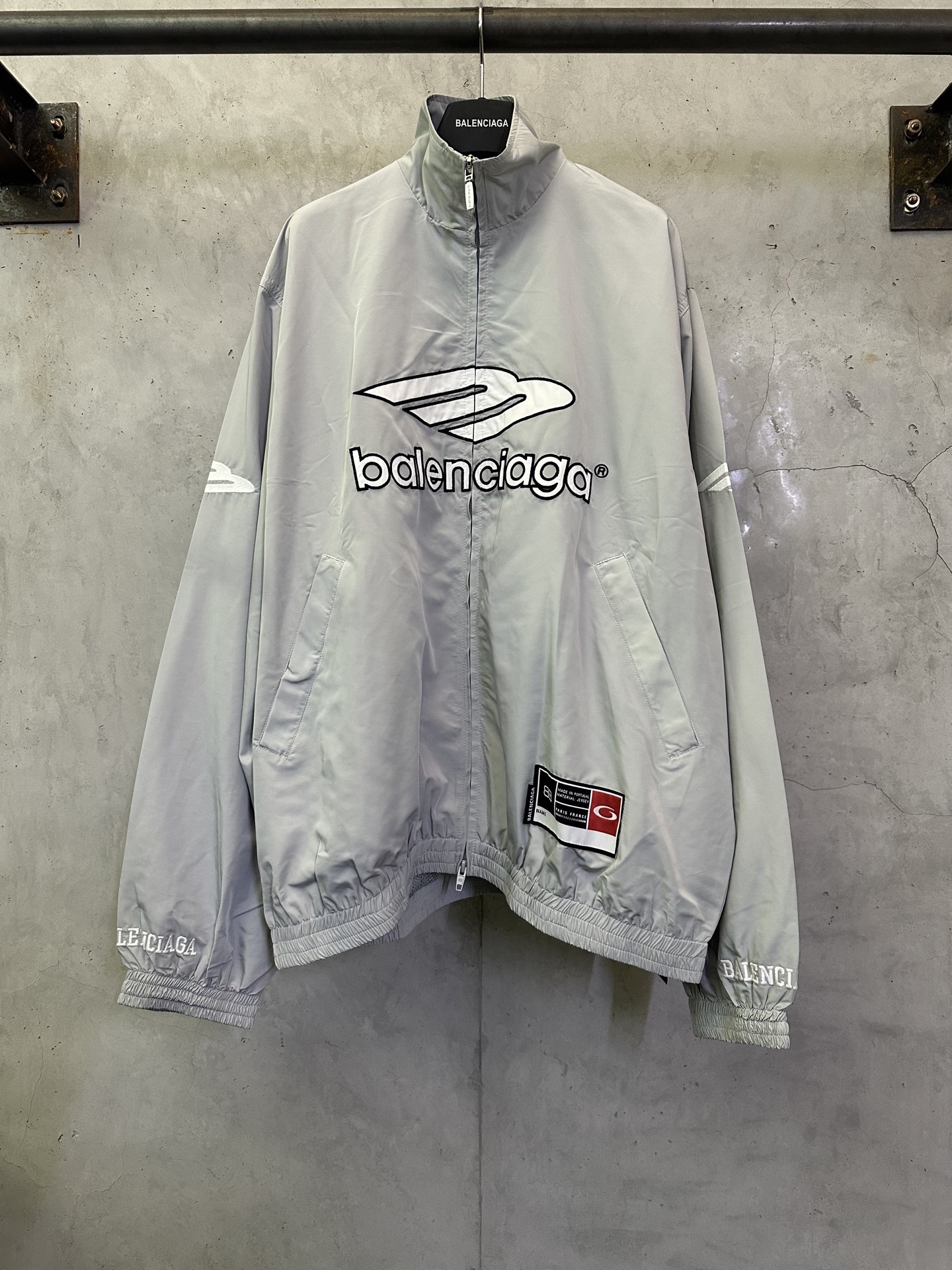 발렌시아가(Balenciaga) 풋볼 시리즈 3M 자수 나일론 윈드브레이커 자켓 재킷 의류