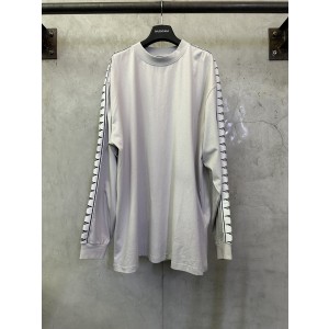 발렌시아가(Balenciaga) 3B 자카드 로고 테이프 긴팔 티셔츠 의류